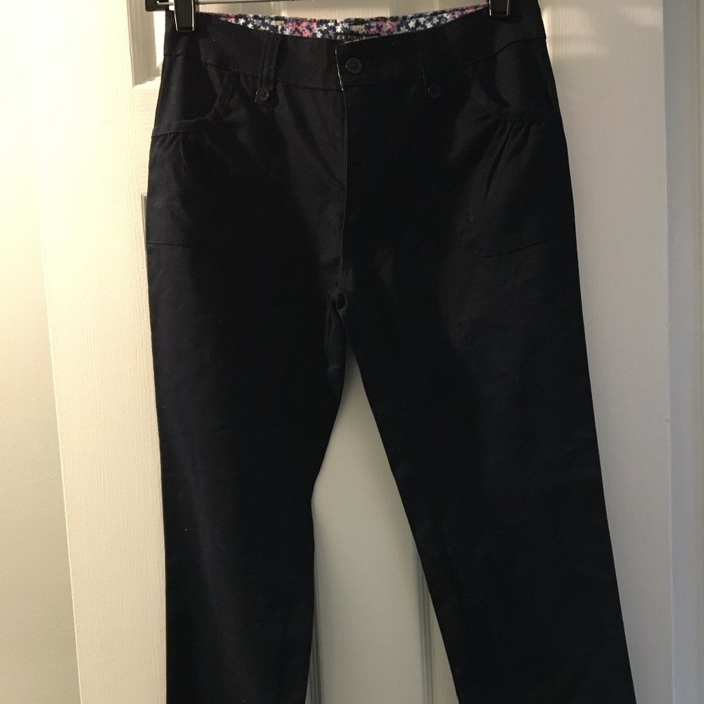 NWOT POLO Girls Blue School Uniform Pants Sz 12 (2 Pairs)